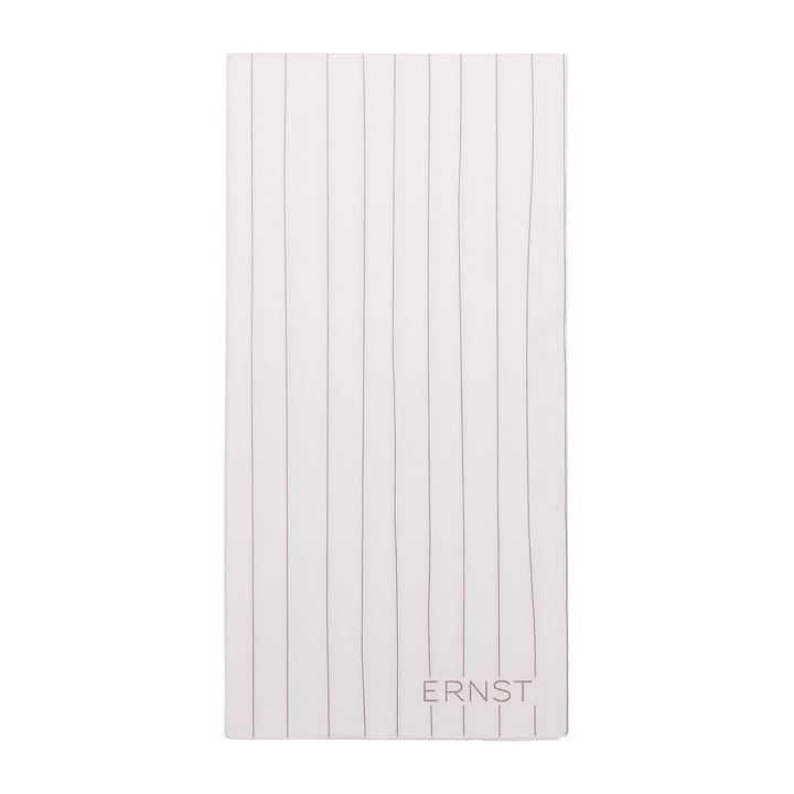 Ernst napkin striped 10x20 cm 20-pack - white-grey - ERNST