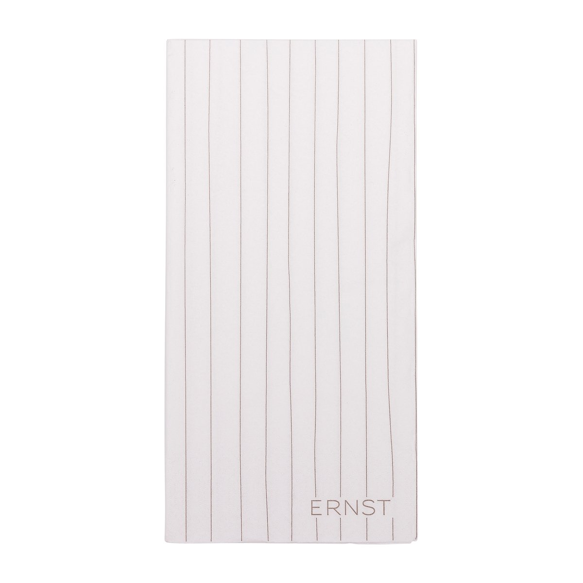 ERNST Ernst napkin striped 10x20 cm 20-pack white-grey