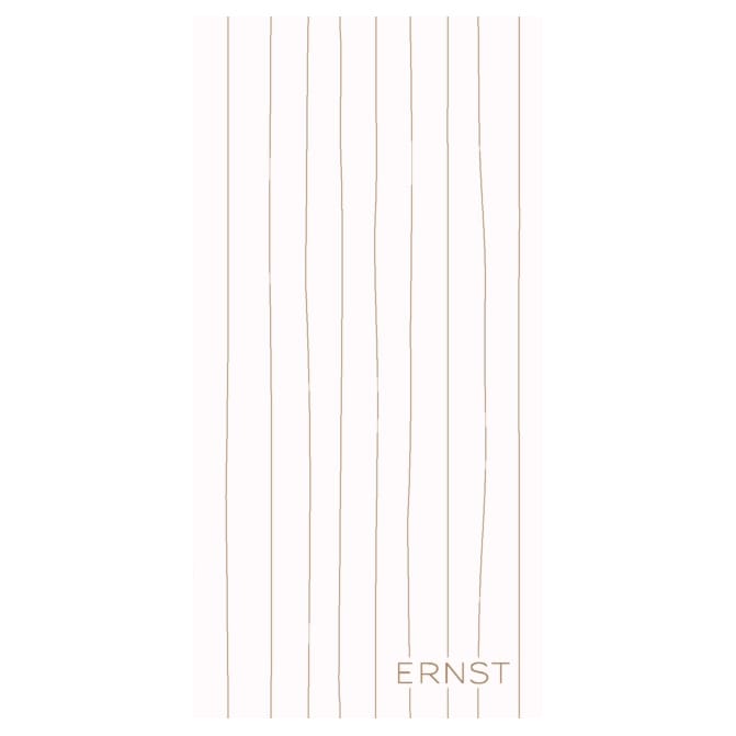 Ernst napkin striped 10x20 cm 20-pack - white-saffron - ERNST