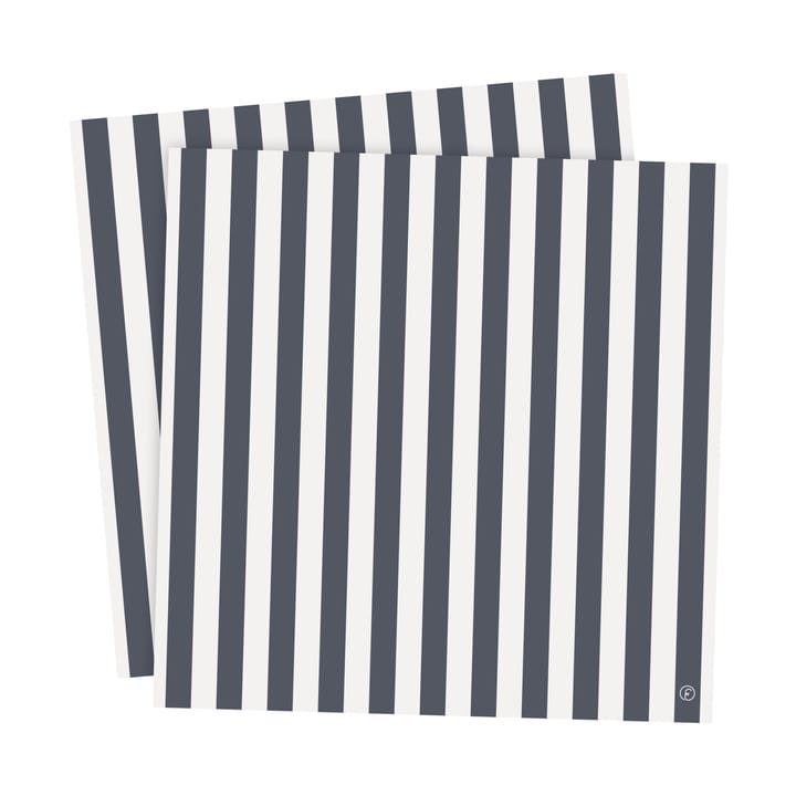 Ernst napkin striped 33x33 cm 20-pack - Blue-white - ERNST