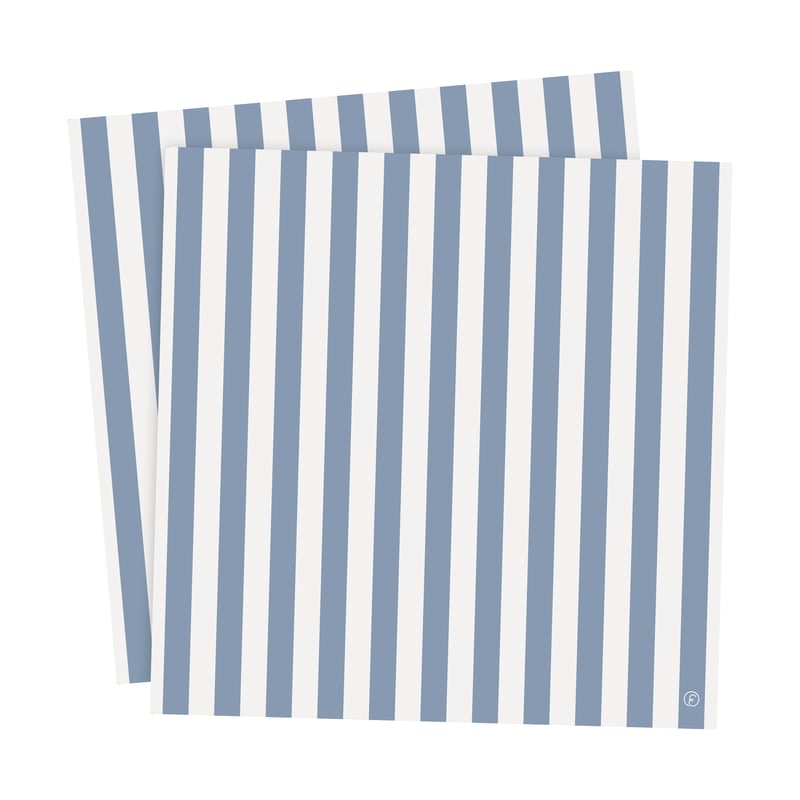 ERNST Ernst napkin striped 33x33 cm 20-pack Light blue-white
