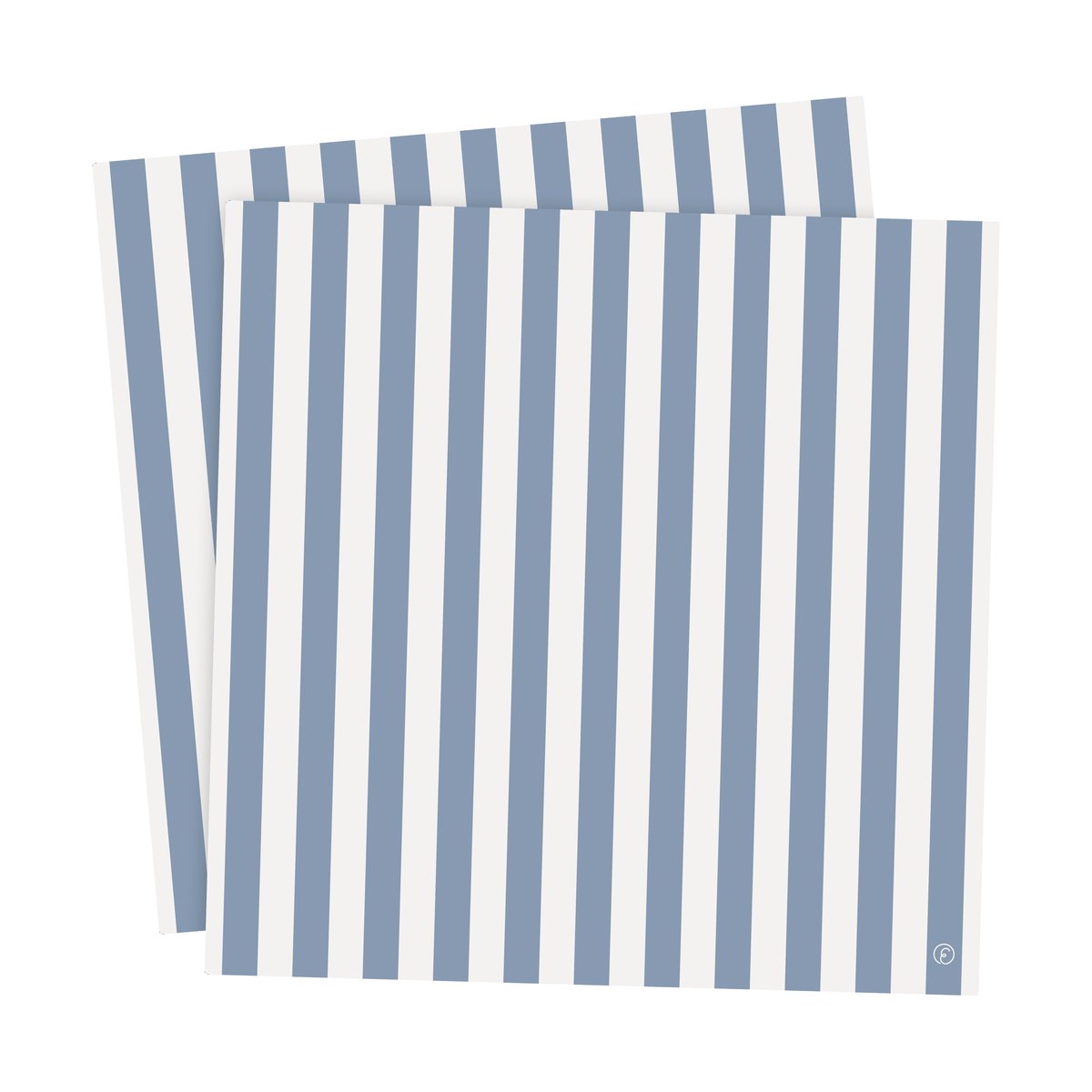 ERNST Ernst napkin striped 33x33 cm 20-pack Light blue-white