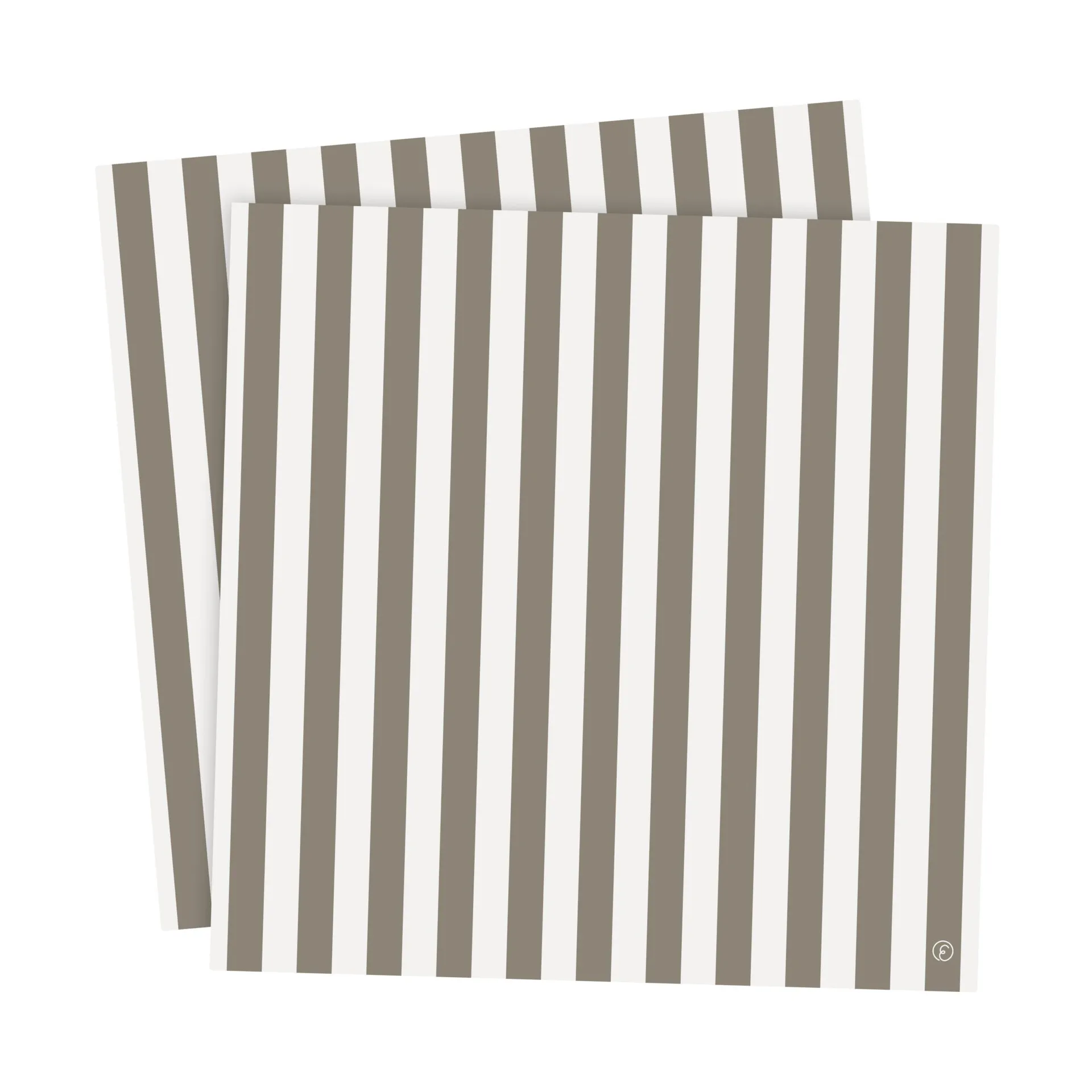 Ernst napkin striped 33x33 cm 20-pack, Mole-white ERNST