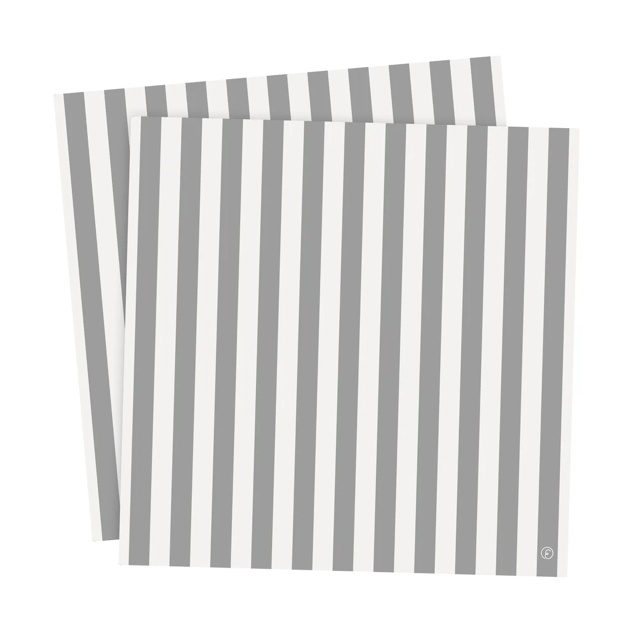 Ernst napkin striped 33x33 cm 20-pack White-grey stripe