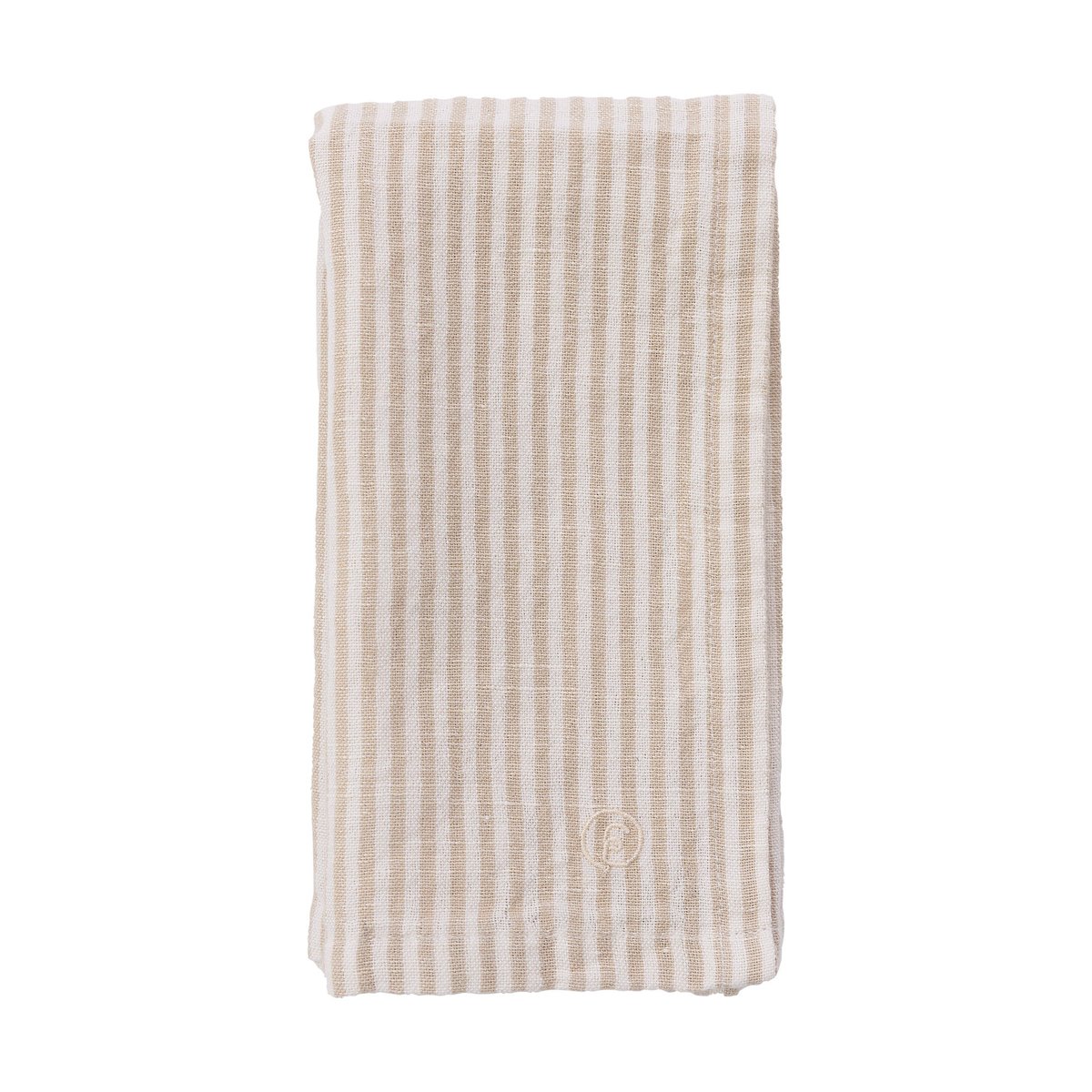 Ernst napkin thin stripes 40x40 cm Beige-white | Scandinavian Design | Linen & cotton napkins | Beige