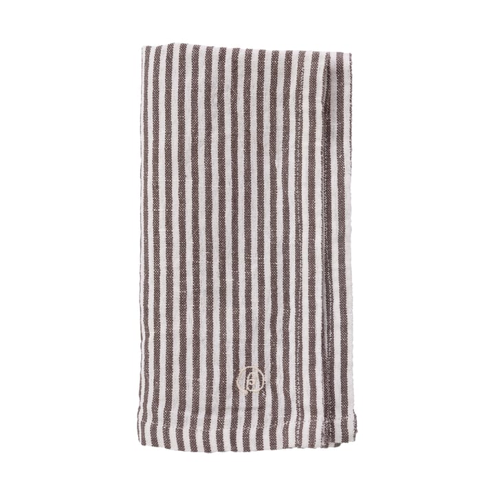 Ernst napkin thin stripes 40x40 cm - Brown-white - ERNST