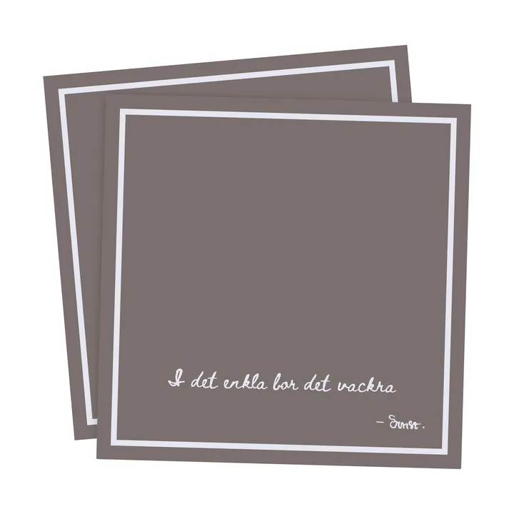 Ernst napkin with citat I det enkla 20-pack - Mole - ERNST