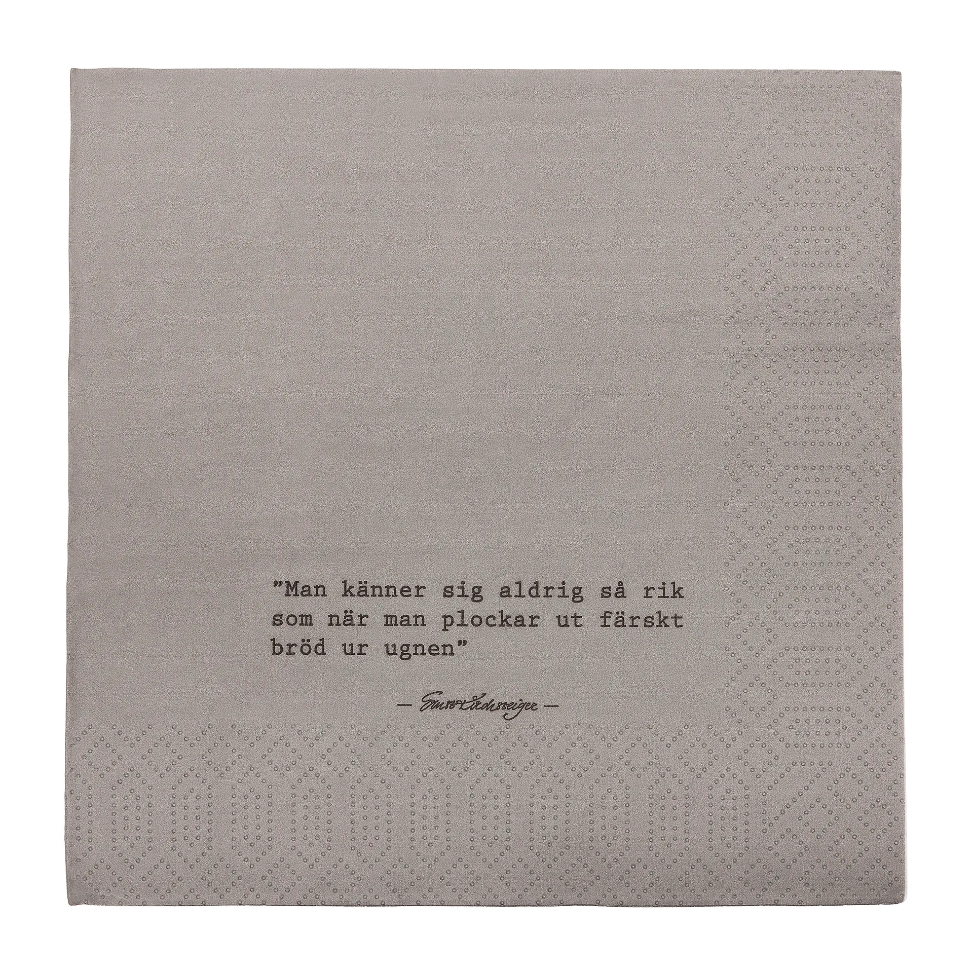 Ernst napkin with quote Bread 20-pack, Graw ERNST