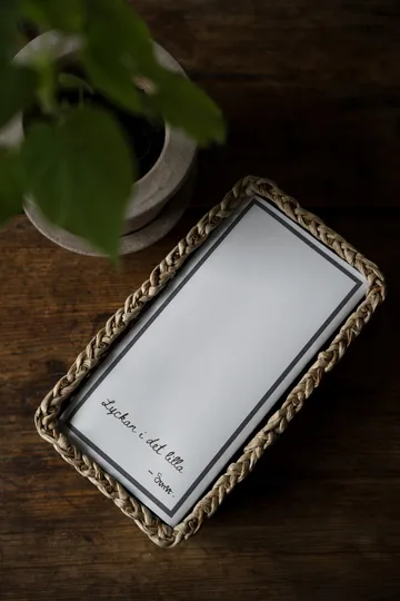 Ernst napkin with quote Lycka i det lilla 20-pack - White - ERNST