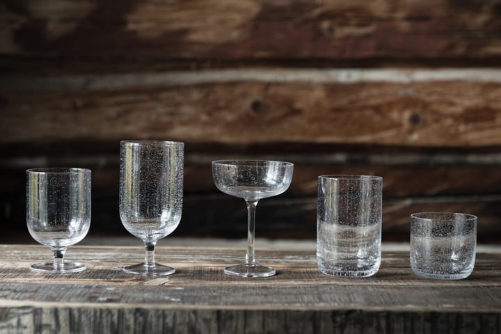 Ernst oil glass bubbly glass 45 cl 2-pack, Clear ERNST