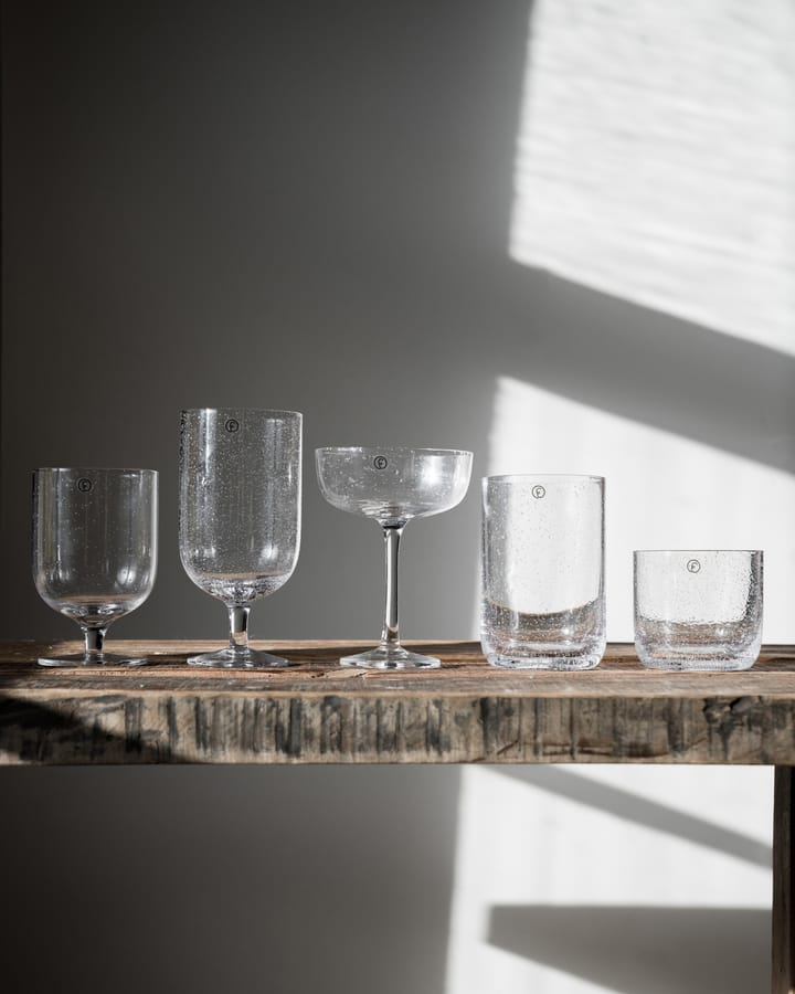 Ernst oil glass bubbly glass 45 cl 2-pack, Clear ERNST