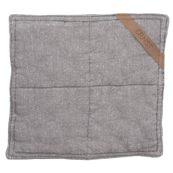 Linen Double Oven Mitt in Charcoal gray