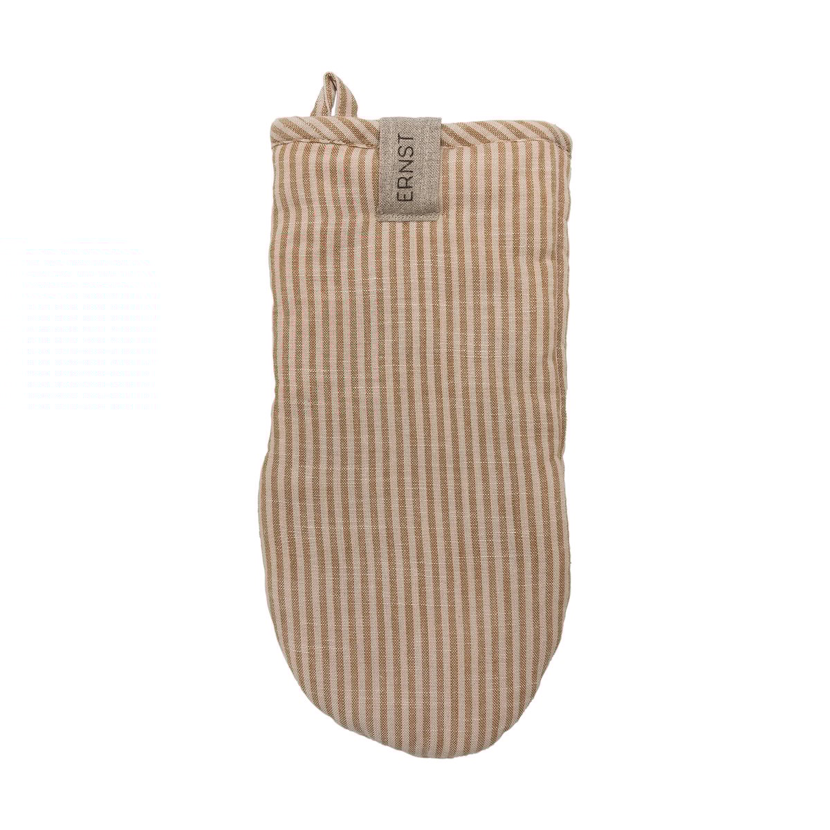 ERNST Ernst oven mitt striped Kola-beige