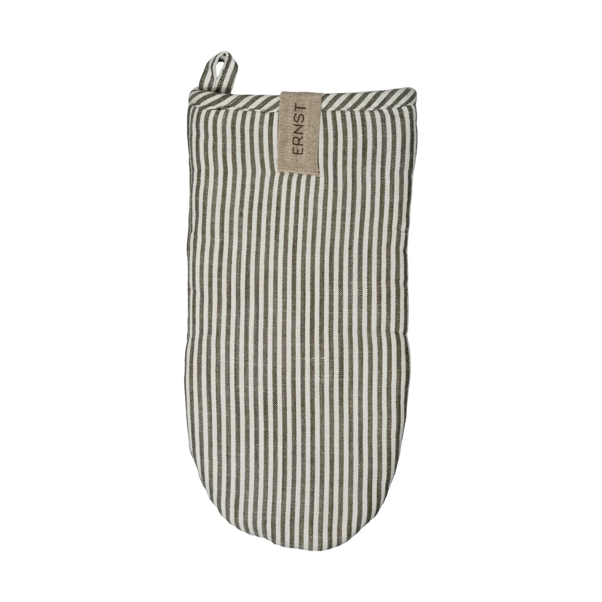 Ernst oven mitt striped, Sage-white ERNST