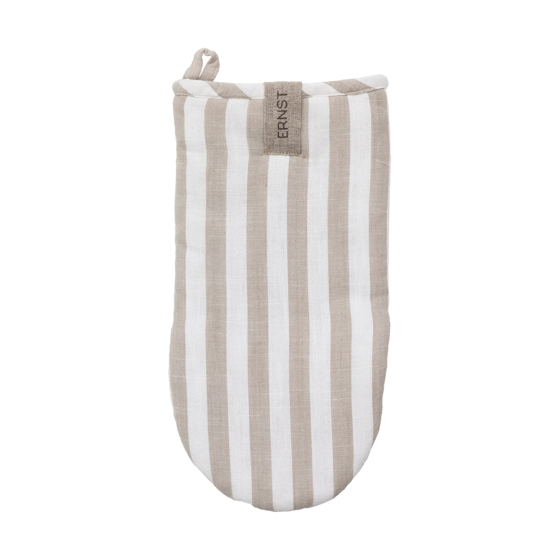 Ernst oven mitt wide stripes, Beige-white stripe ERNST