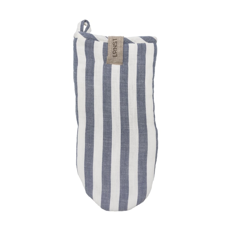 ERNST Ernst oven mitt wide stripes Blue-white