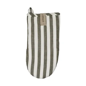Ernst oven mitt wide stripes - Sage-white - ERNST