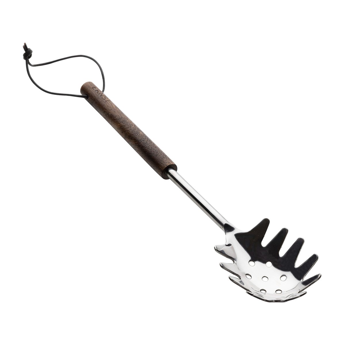 Ernst pasta ladle with wooden handle Dark brown | Scandinavian Design | Spoons, scoops & ladles | Brown