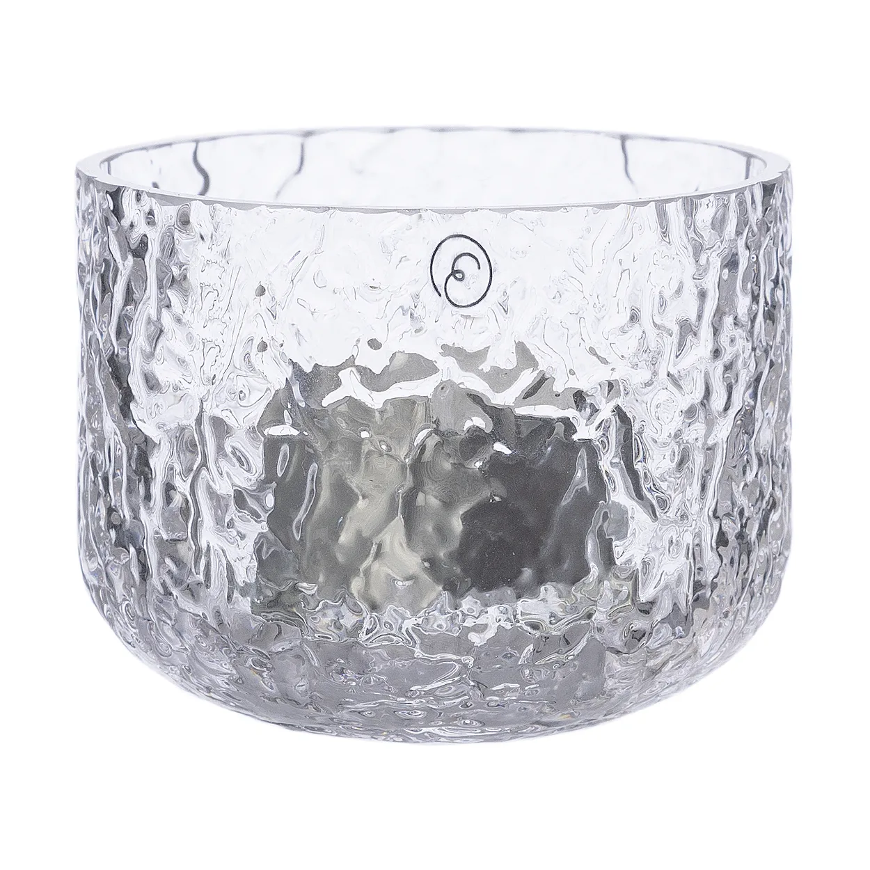 Ernst patterned candle holder o8x6 cm | Scandinavian Design | Tea light holders, lanterns & candle dishes | Transparent