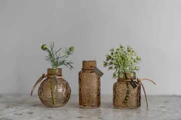 Ernst patterned vase gift set 3 pieces - Amber - ERNST