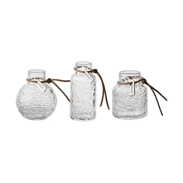 Ernst patterned vase gift set 3 pieces - Clear - ERNST