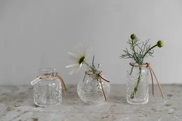 Ernst patterned vase gift set 3 pieces - Clear - ERNST