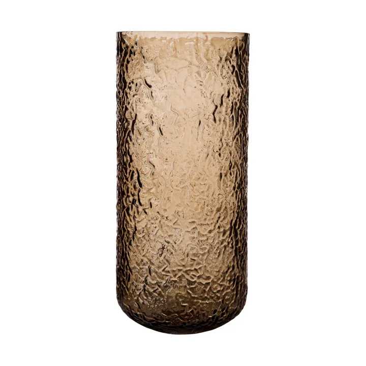 Ernst patterned vase/candle holder - Amber, Ø11x25 cm - ERNST