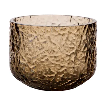 Ernst patterned vase/candle holder - Amber, Ø8x6 cm - ERNST