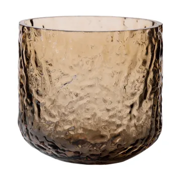 Ernst patterned vase/candle holder - Amber, Ø9x10 cm - ERNST