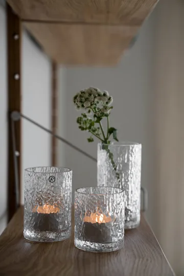 Ernst patterned vase/candle holder - Clear, Ø5.3x8.5 cm - ERNST