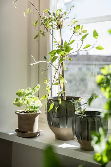 Ernst plant pot - Grey-natural, Ø18x18 cm - ERNST