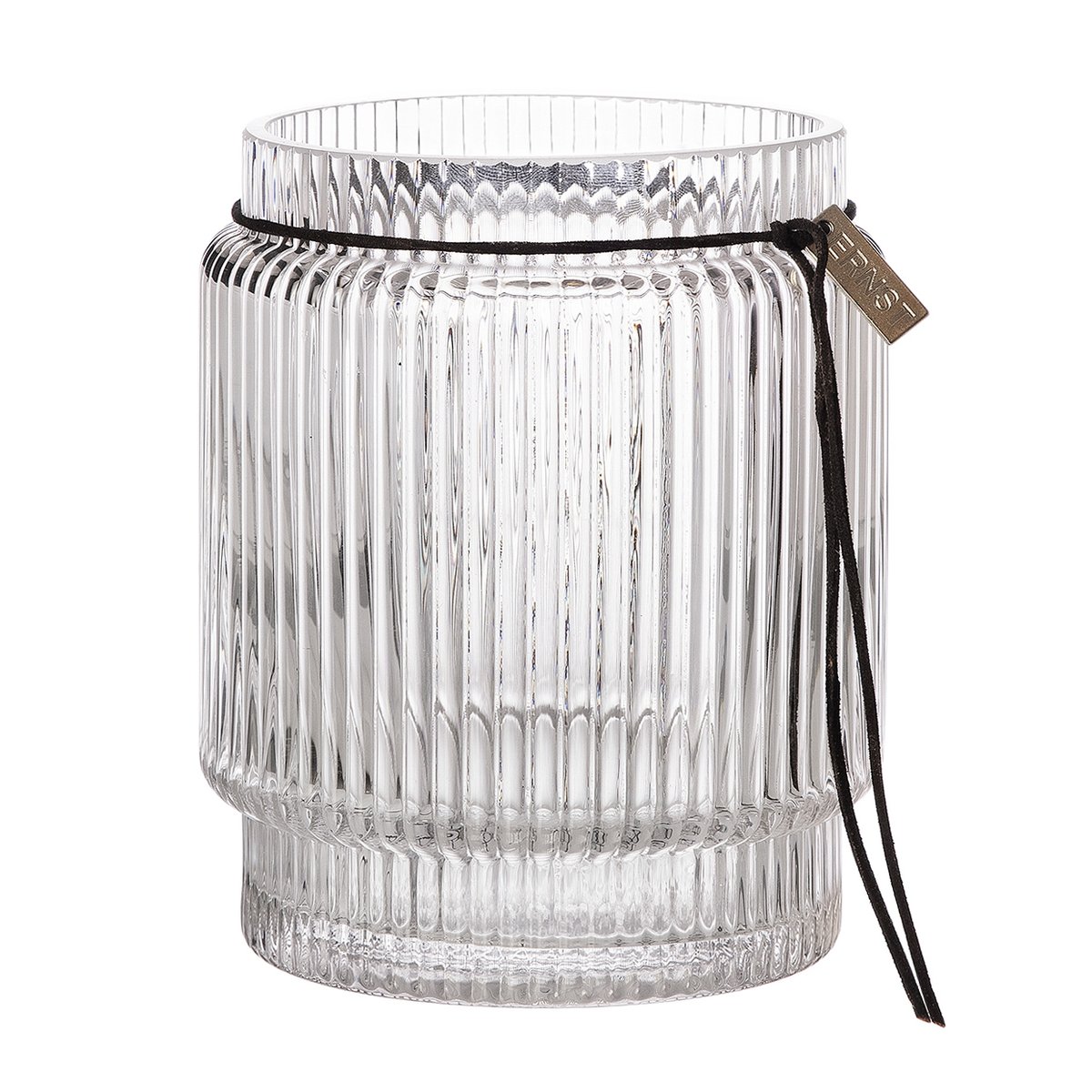 Ernst ruffled glass vase clear o12.7 cm | Scandinavian Design | Vases | Transparent