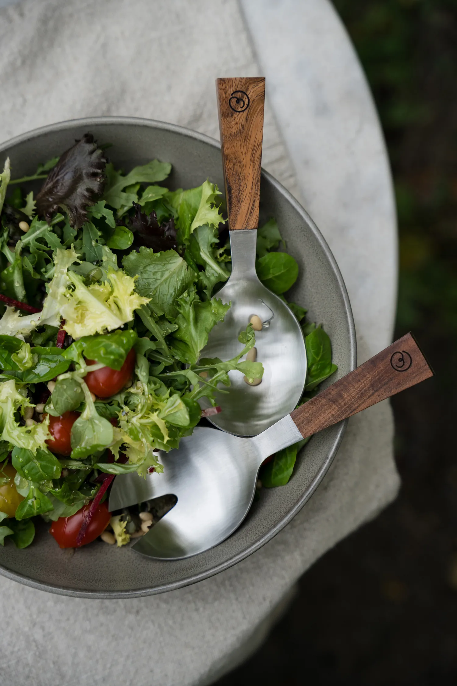 Ernst salad servers 2 pieces, Acacia, 18 cm ERNST