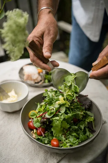 Ernst salad servers 2 pieces - Acacia, 18 cm - ERNST
