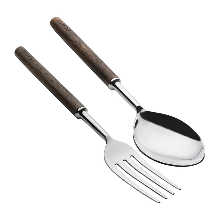 Ernst salad servers 2-pieces - Dark brown - ERNST