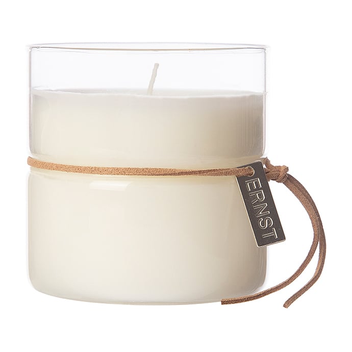 Ernst scented candle in glass with band o8 cm Time to do nothing