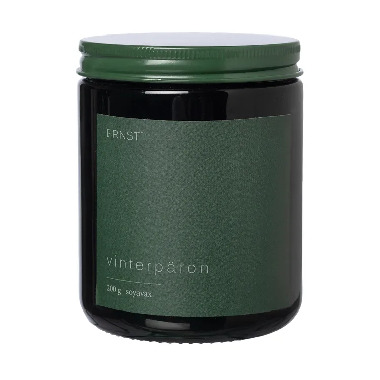 Ernst scented candle in glass with lid o9 cm Winter pear