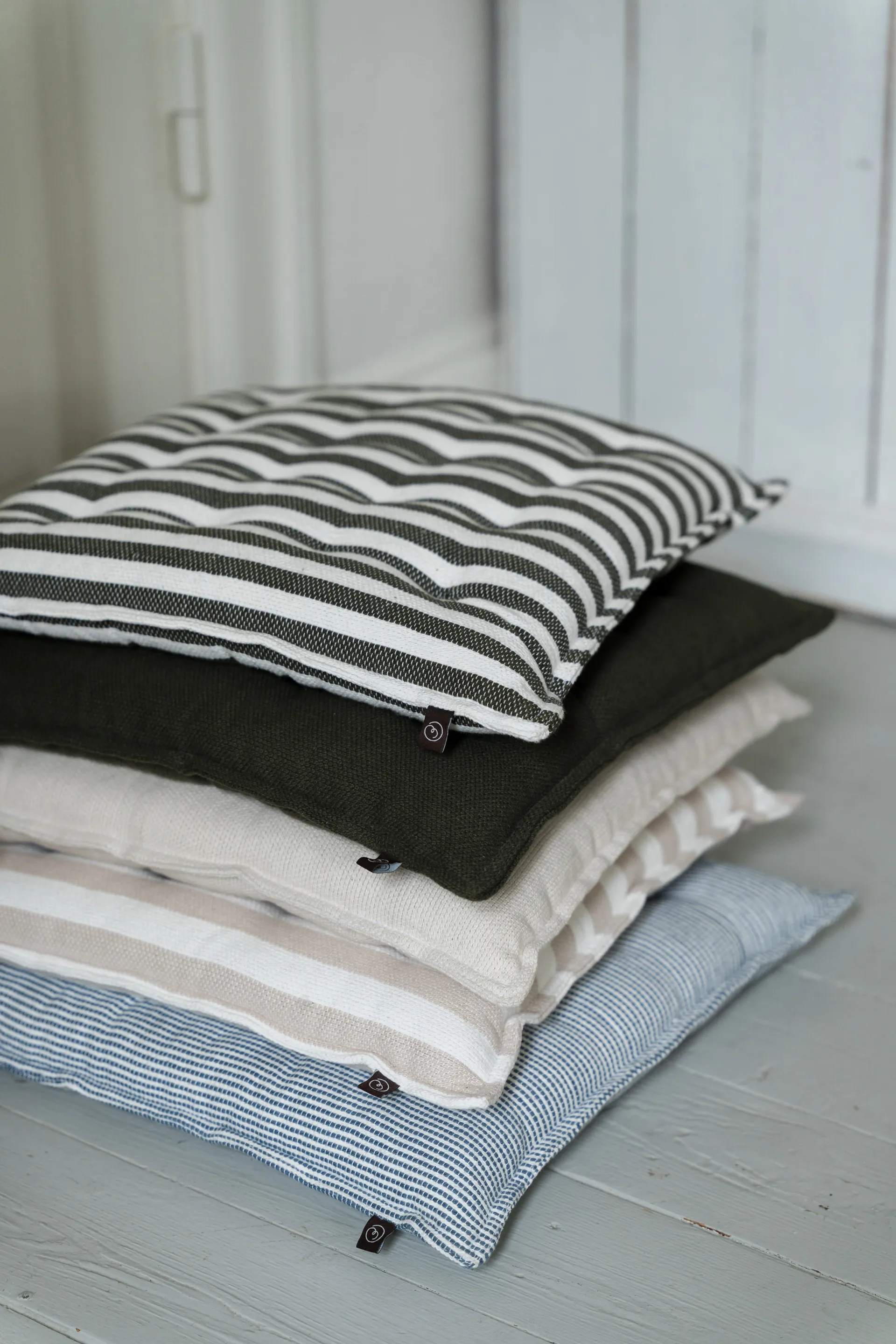 Ernst seat cushion 40x40cm, Sage-white ERNST