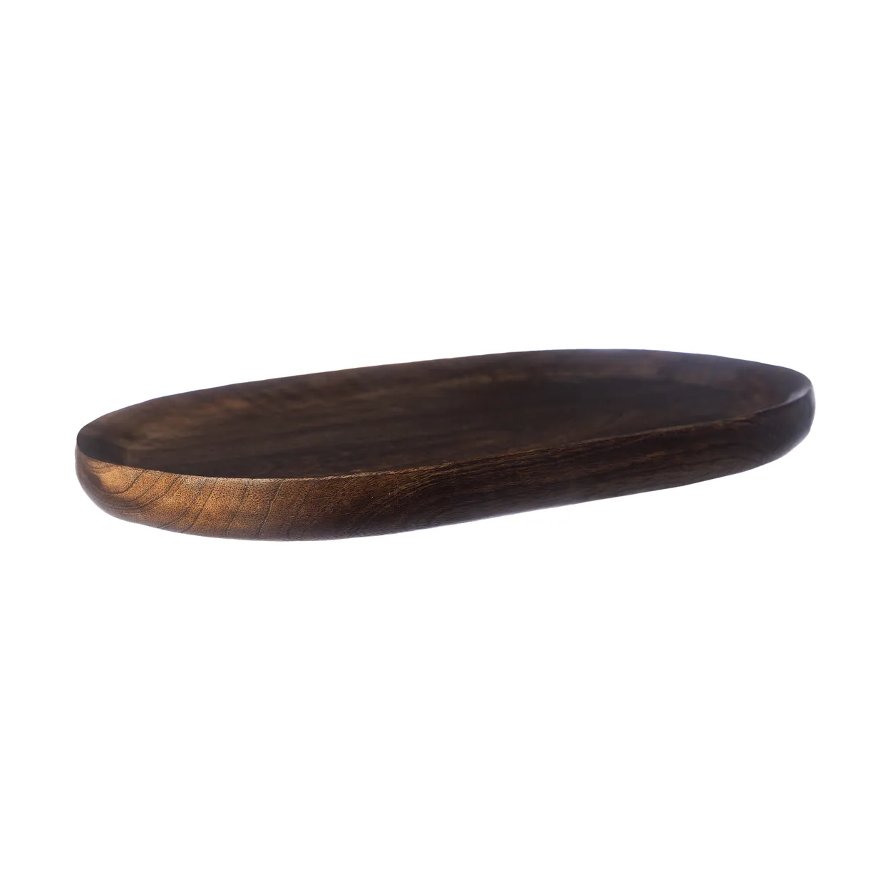 Ernst serving tray oval 17x28 cm Dark brown | Scandinavian Design | Trays | Brown