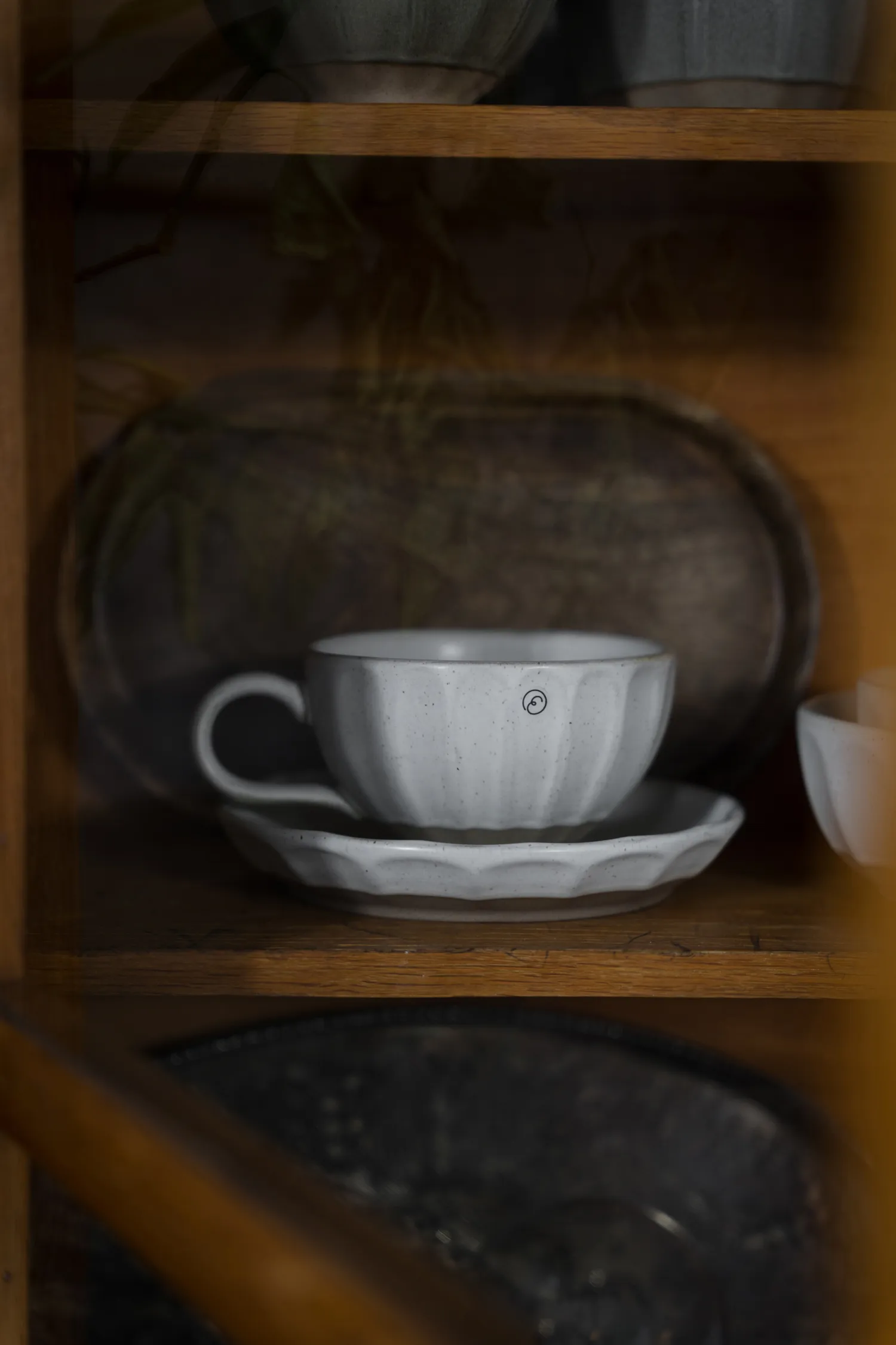 Ernst side plate stoneware, White-nature, Ø17x3 cm ERNST