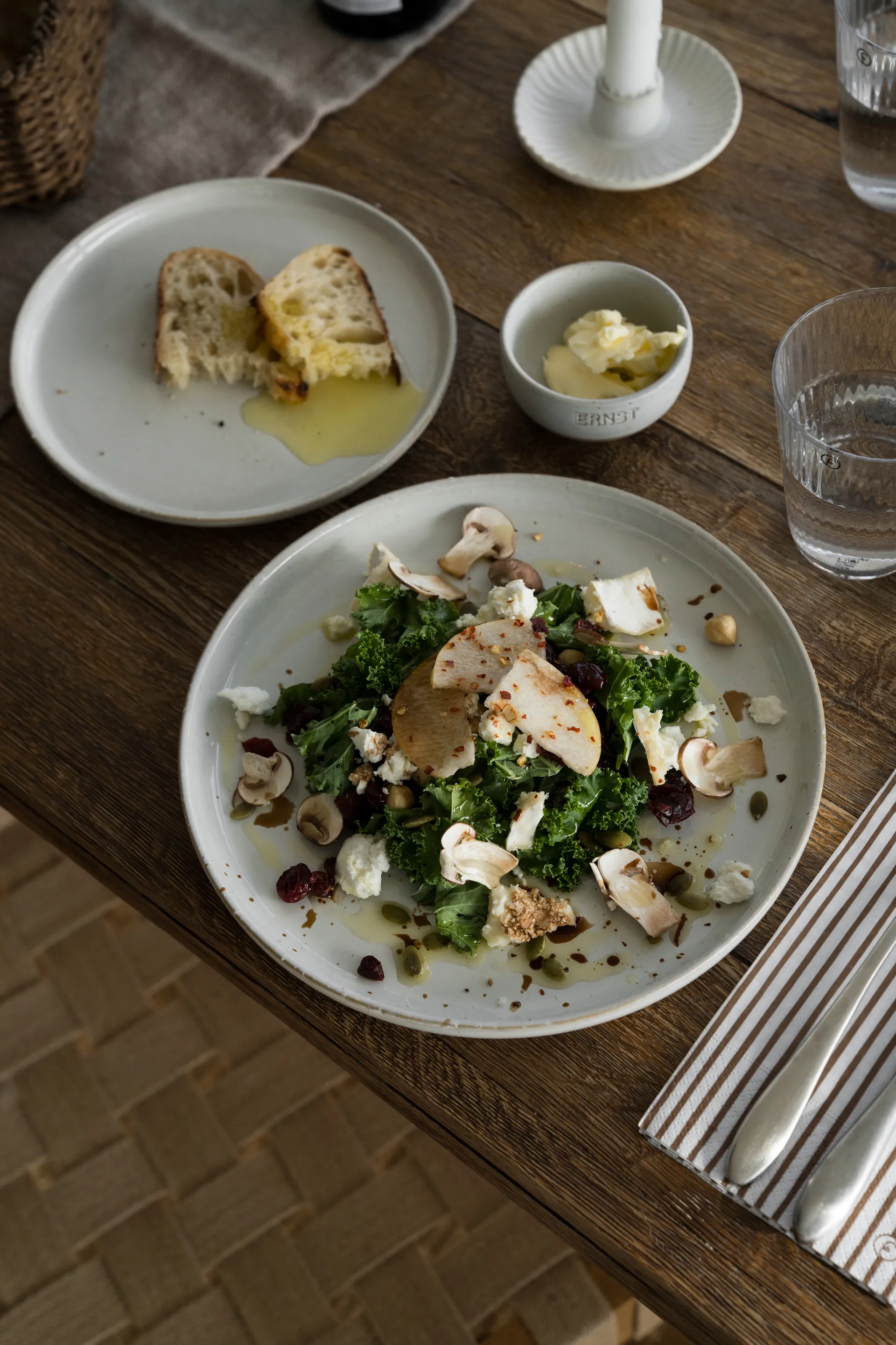 Ernst small plate Ø20 cm, Natural white ERNST