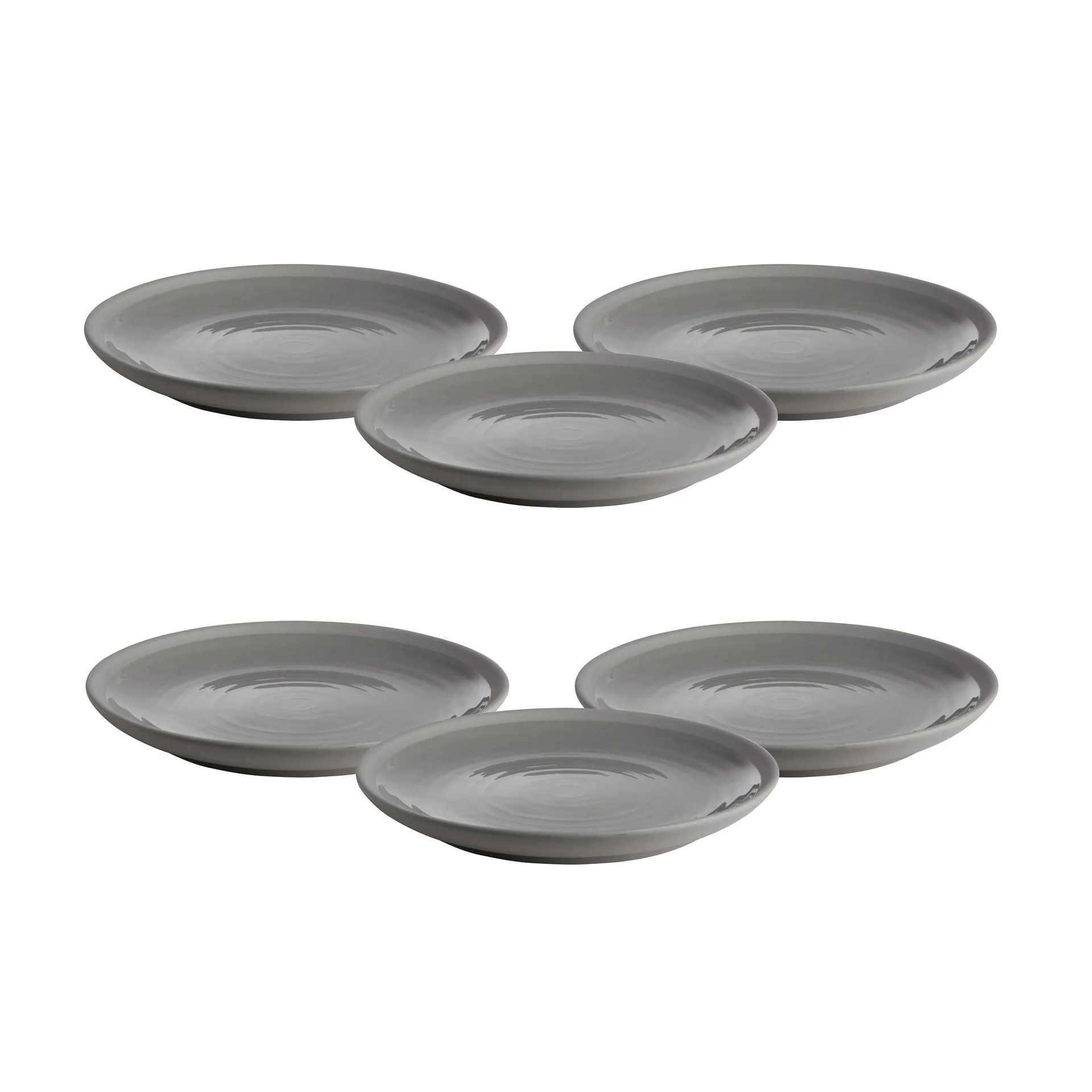 Ernst small plate stoneware 21 cm 6-pack, grey ERNST