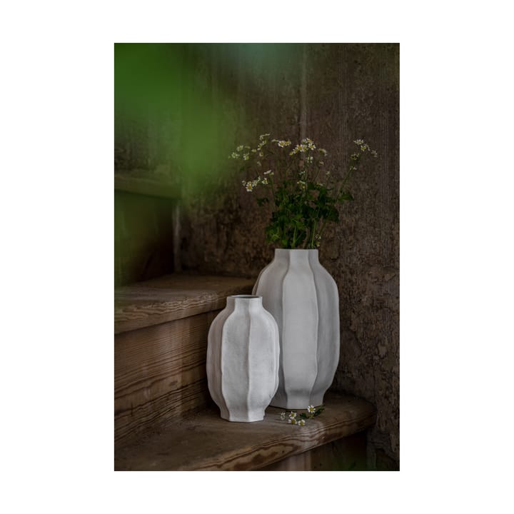 Ernst stoneware vase Ø13 cm - Natural white - ERNST