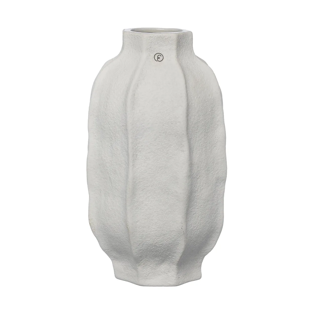 Ernst stoneware vase o13x22 cm Natural white | Scandinavian Design | Vases | White