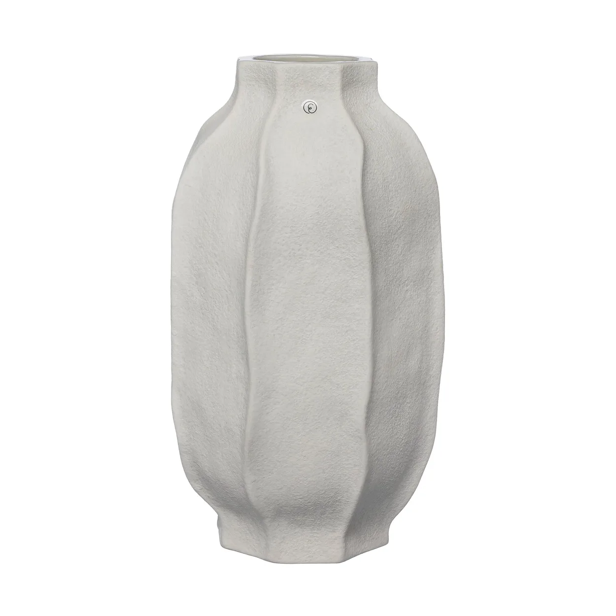 Ernst stoneware vase o18x30 cm Natural white | Scandinavian Design | Vases | White