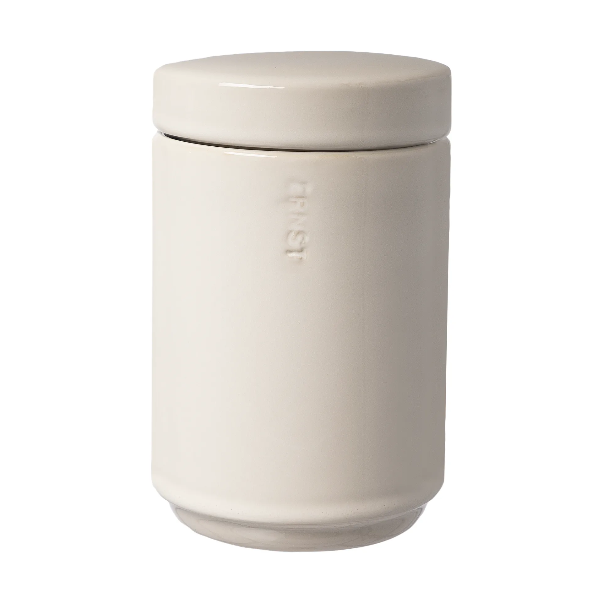 Ernst storage jar with lid 15.5 cm, Natural white ERNST