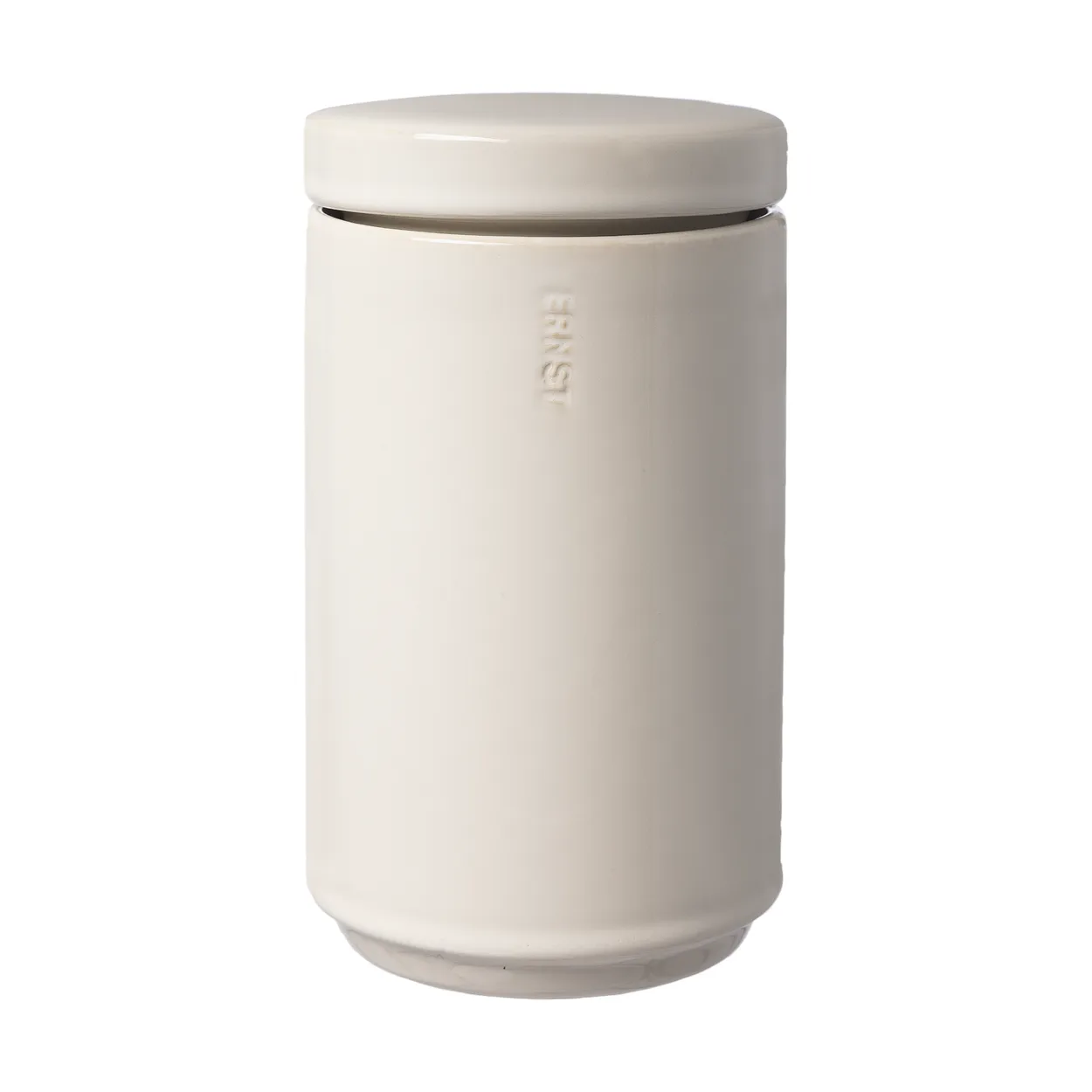 Ernst storage jar with lid 19 cm Natural white | Scandinavian Design | Boxes & jars | Beige