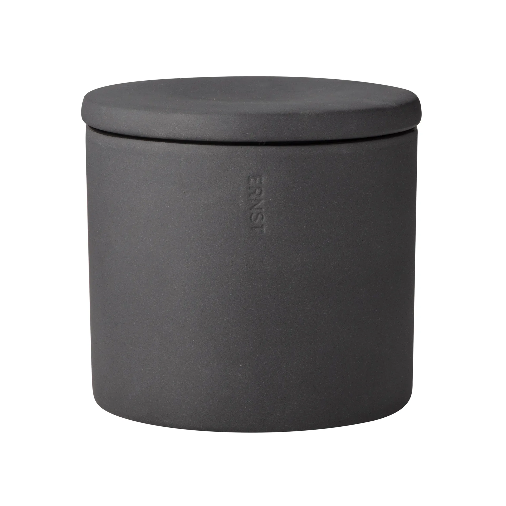 Ernst storage jar with lid, Dark grey ERNST
