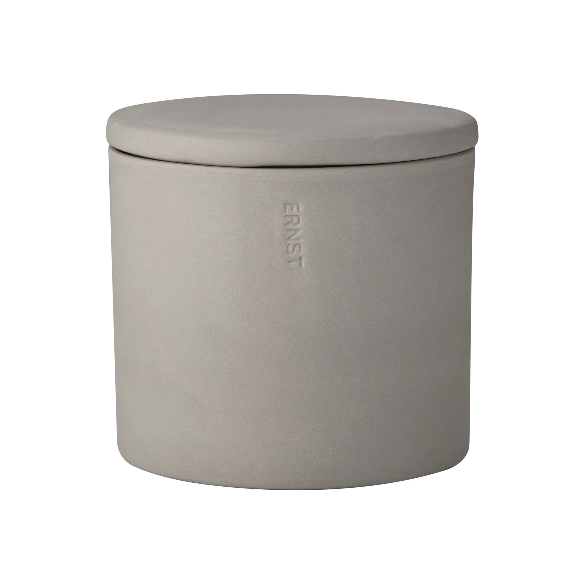Ernst storage jar with lid, Light grey ERNST