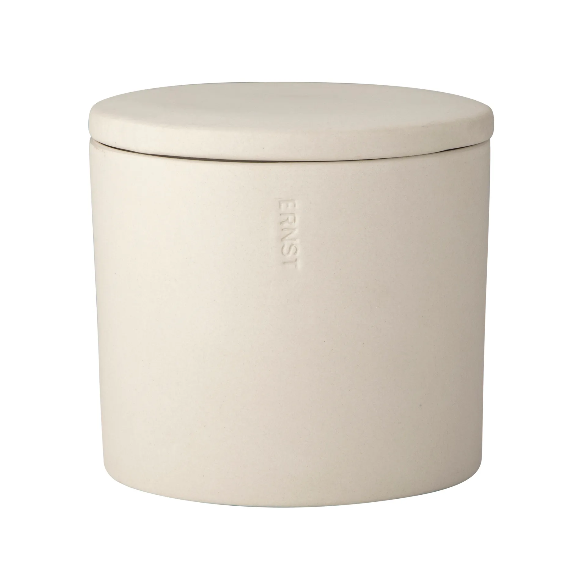 Ernst storage jar with lid, White ERNST